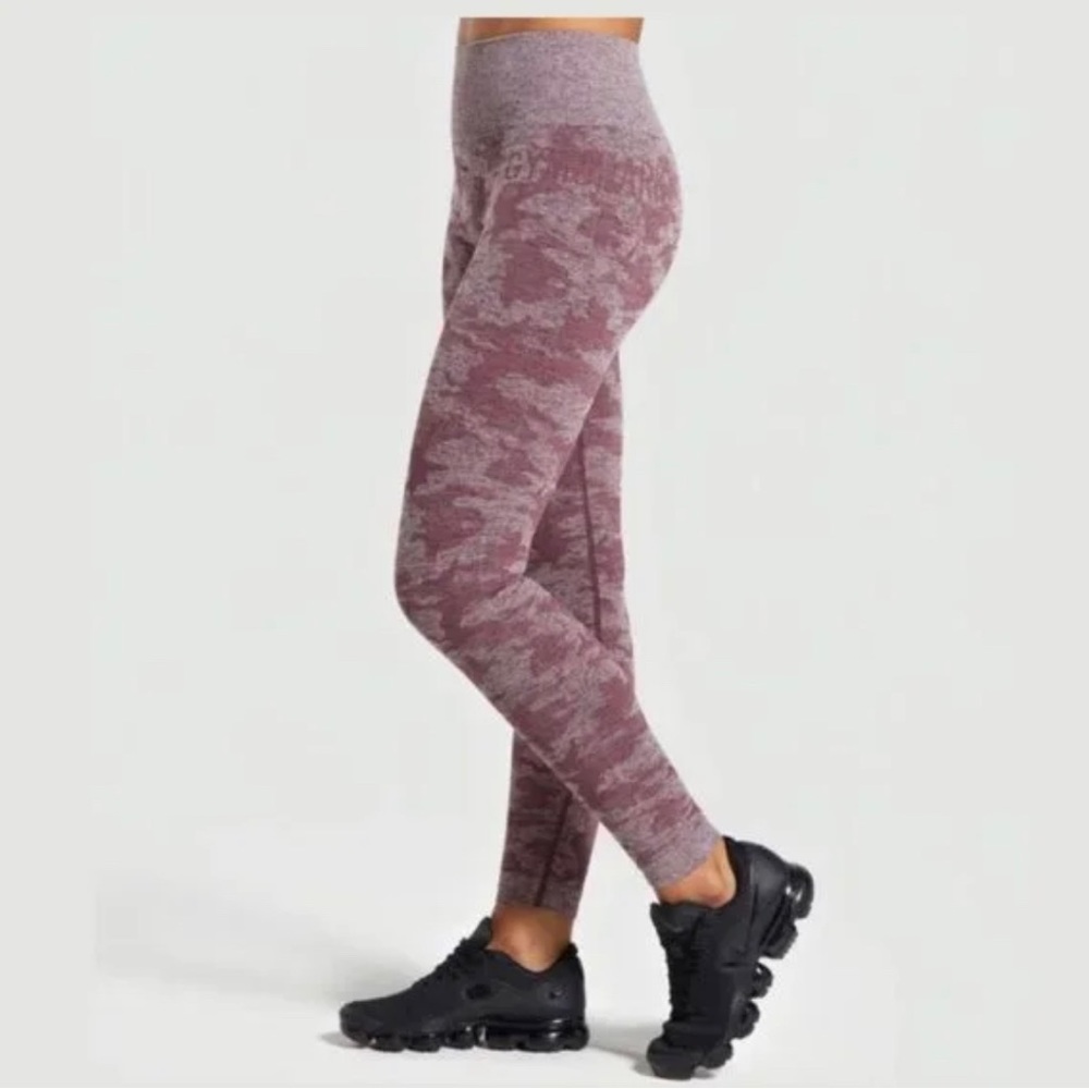 Gymshark Adapt Camo Seamless Berry Leggings